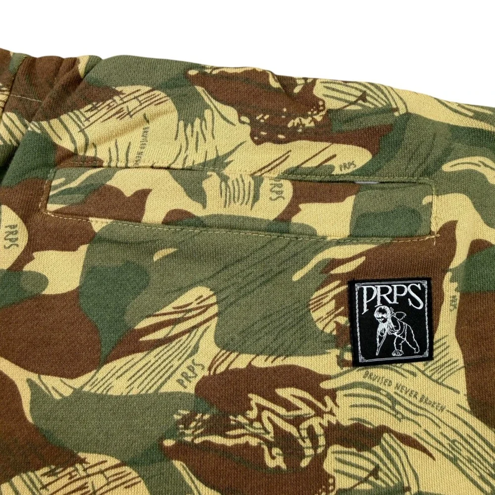 Prps Mens Camo Jogger Pants Beige Green Brown Cotton Streetwear E00P606‎ Size L